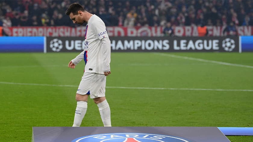 Messi viveu passagem apagada pelo PSG entre 2021 e 2023 (Foto: Franck Fife/AFP)