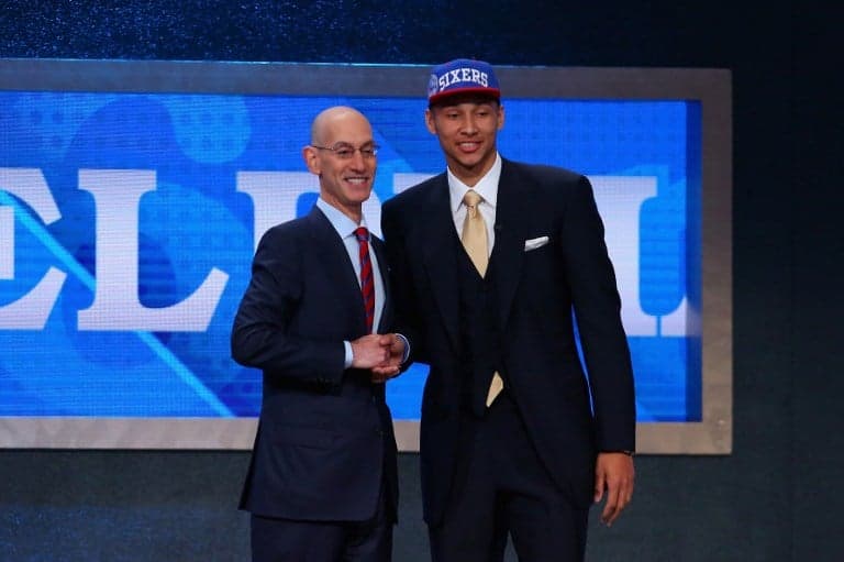 Selecionado pelo Philadelphia 76ers, Ben Simmons foi a primeira escolha do Draft de 2016