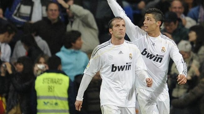 Rafael van der vaart e Cristiano Ronaldo