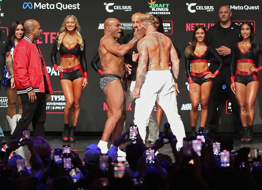Mike Tyson v Jake Paul – Weigh-in