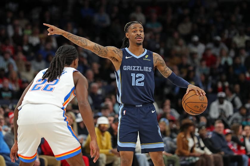 Oklahoma City Thunder v Memphis Grizzlies punição Ja Morant