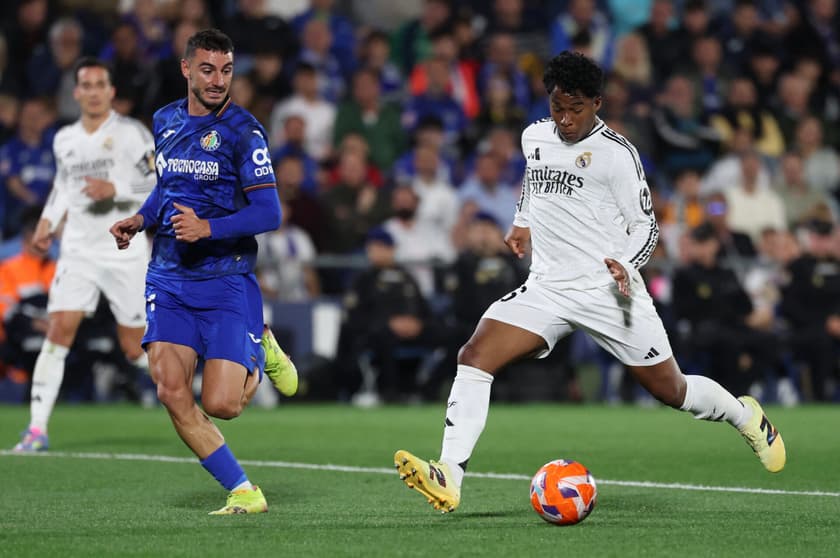 Endrick em ação em Getafe x Real Madrid