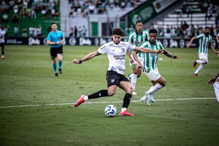 Pedro Raul na partida entre Juventude e Ceará, pelo Brasileirão 2025 (Felipe Santos/Ceará SC)