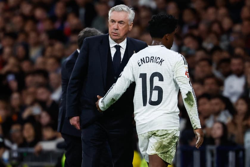 Jogos de hoje: Carlo Ancelotti se despede do Real Madrid no jogo contra a Real Sociedad, pela última rodada de La Liga (Foto: Pierre-Philippe Marcou/AFP)