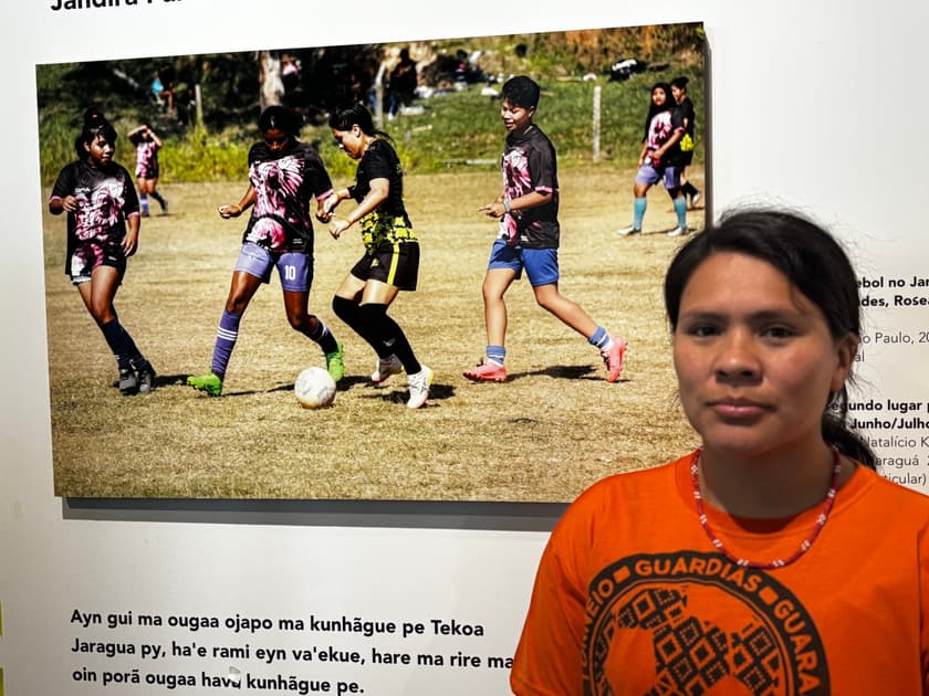 Roseane Reté é apaixonada por futebol. (Foto: Divulgação/Museu do Futebol)