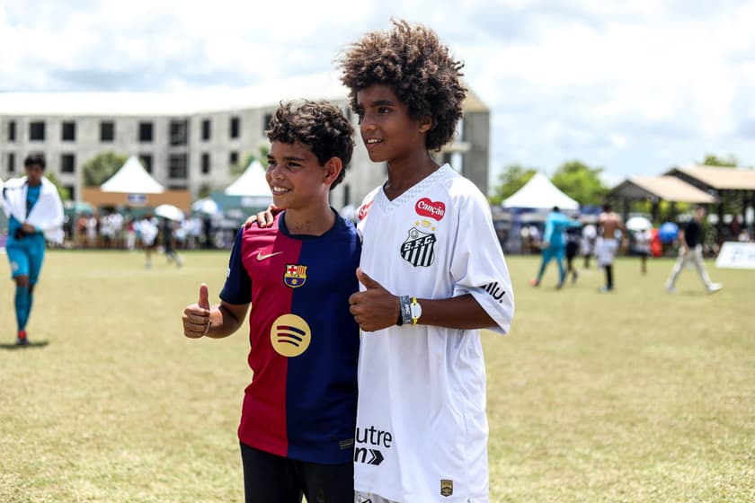 Kauan Basile é um dos principais destaques da base do Peixe (Foto: Reinaldo Campos/Santos FC)