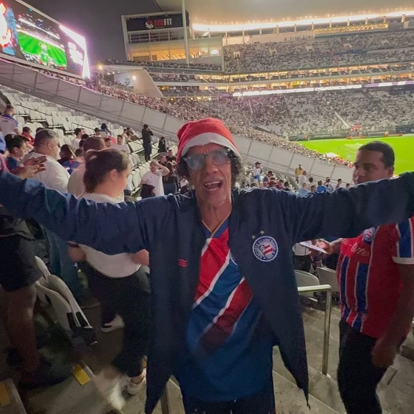 Binha em jogo do Bahia na Neo Química Arena  Foto: Rafael Carmo / Lance!