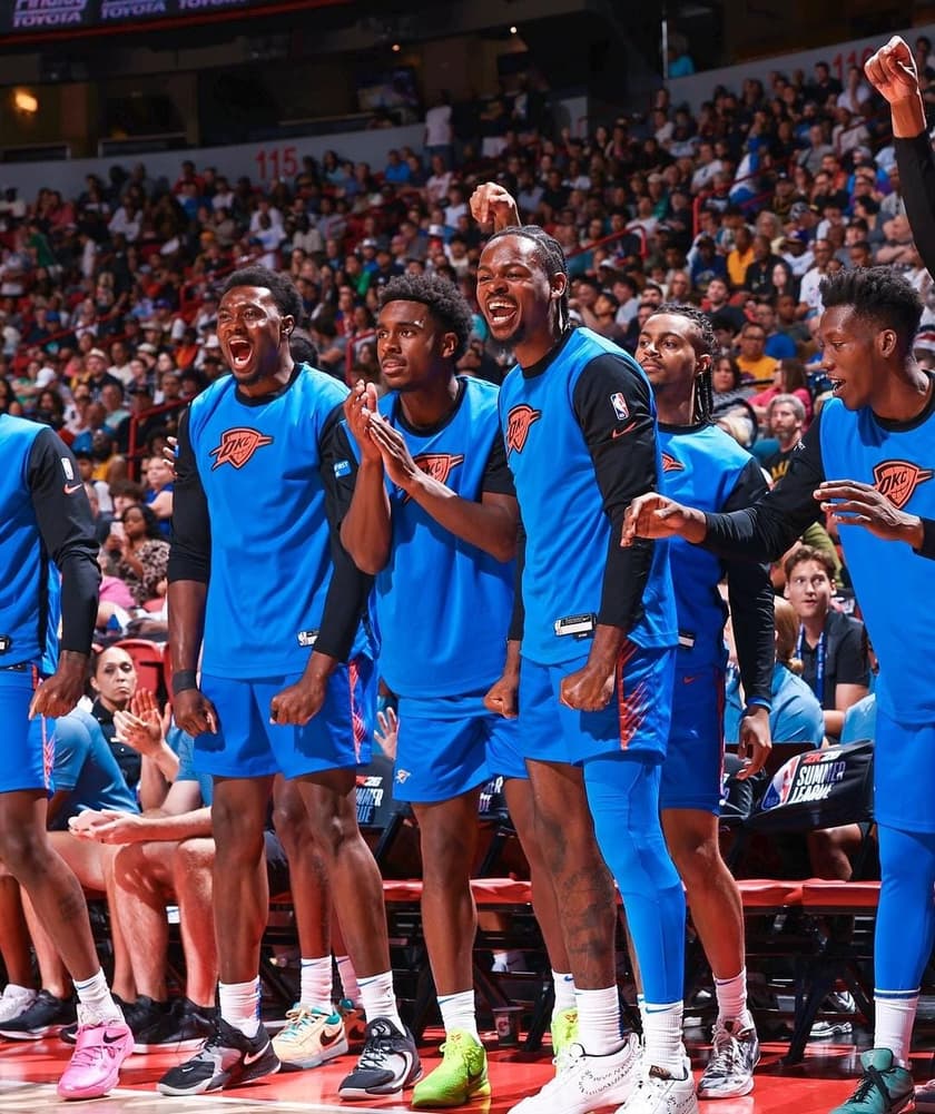 Erick Reynolds, do Thunder, em ação na NBA Summer League (Foto: Reprodução Instagram)