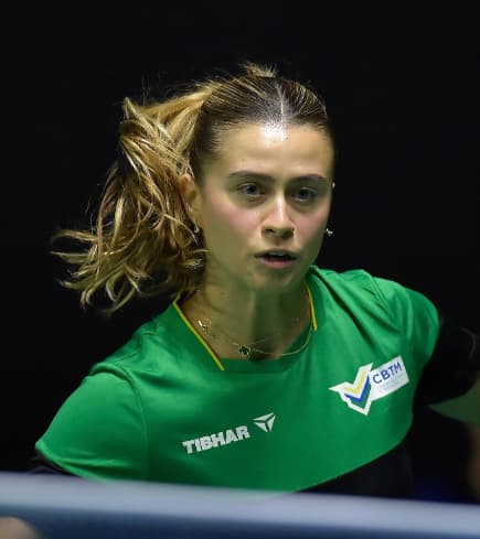 Bruna Takahashi e Giulia foram eliminadas nas oitavas de final do WTT Star Contender Foz do Iguaçu (Dhavid Normando / CBTM)