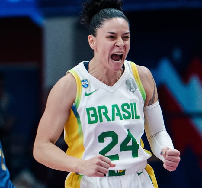 Alana Gonçalves na partida entre Brasil x Argentina pela AmericupW (Foto: Divulgação)