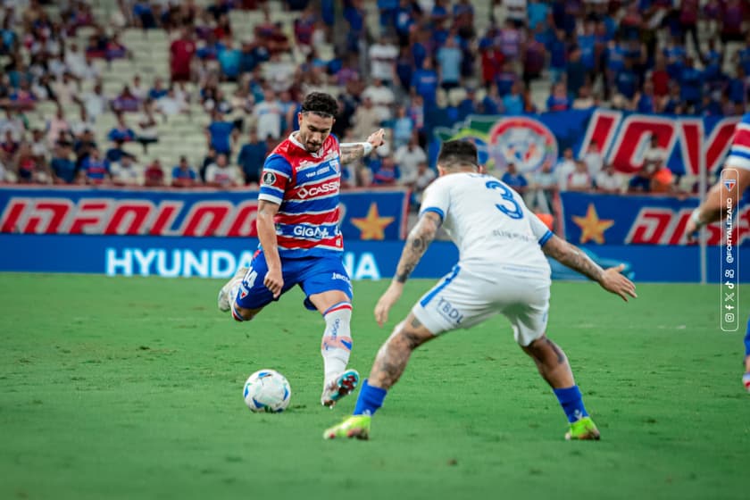 Partida entre Fortaleza e Vélez Sarsfield, pela Copa Libertadores (Foto: Mateus Lotif/Fortaleza EC)