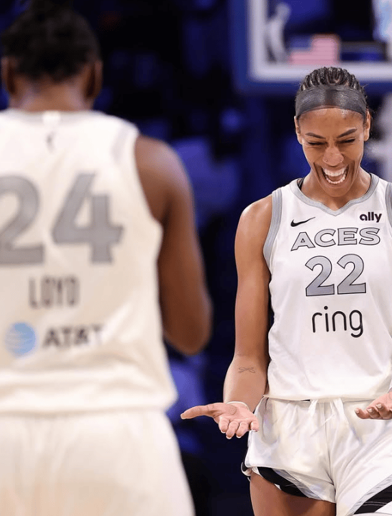A'ja Wilson, pivô do Las Vegas Aces (Foto: Reprodução / Instagram)