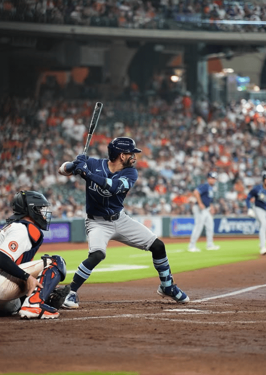 José Caballero jogando pelo Tampa Bay Rays (Foto: Reprodução)