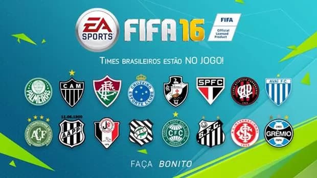 Os times brasileiros foram licenciados para o FIFA 16 (Foto: divulgação/EA Sports)