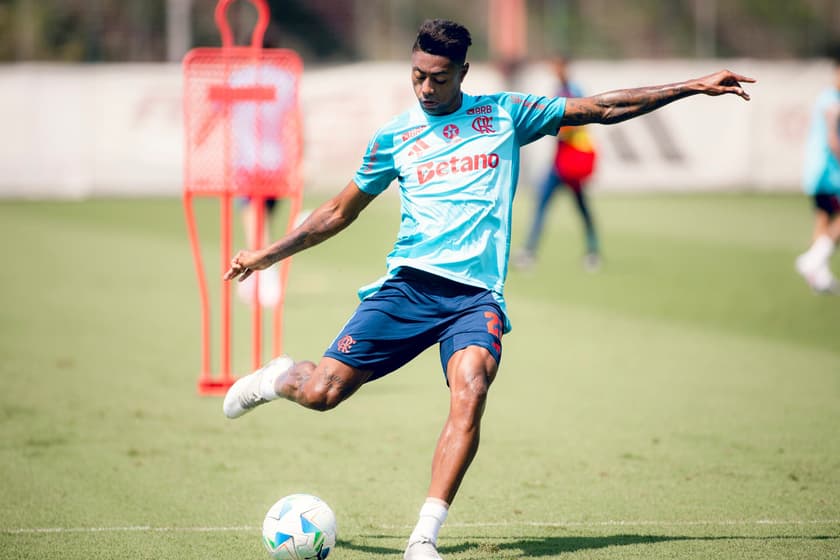 Treino do Flamengo no Ninho do Urubu (Foto: Adriano Fontes/Flamengo)