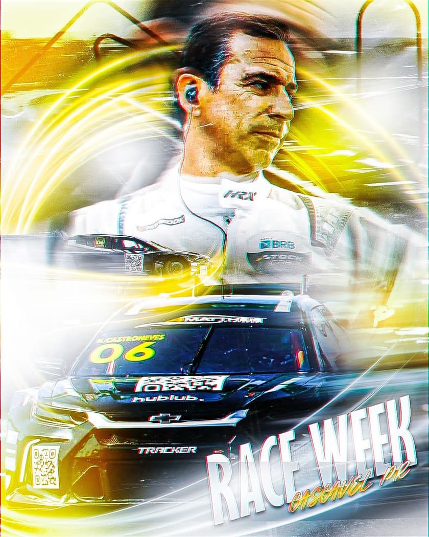 Cartaz da Race Week em Cascavel (Foto: Castroneves Racing)