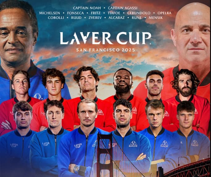 Laver Cup, com João Fonseca, anuncia mais dois nomes (Reprodução)
