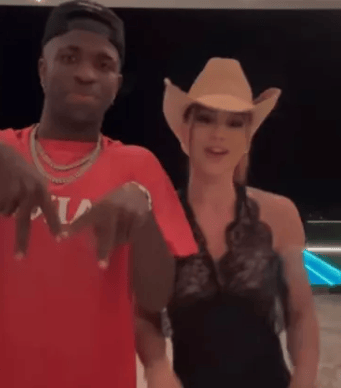 Vini Jr e Virginia viveram romance na Espanha (Foto: Reprodução)