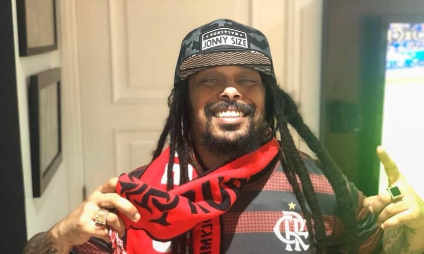 Marcelo Falcão, vocalista do Rappa e torcedor do Flamengo (Foto: Reprodução)