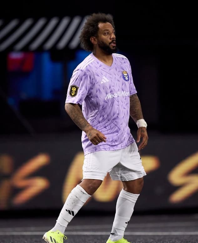Marcelo em ação pelo Skull FC na Kings League Espanha (Foto: Reprodução / Instagram)