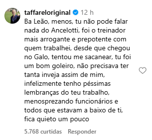 Comentário de Tafarel sobre declaração polêmica de Emerson Leão (Foto: Reprodução)