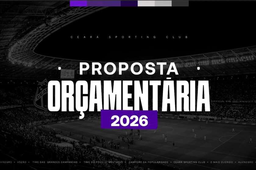 O Ceará aprovou sua proposta orçamentária para 2026 (Foto: divulgação/Ceará SC)