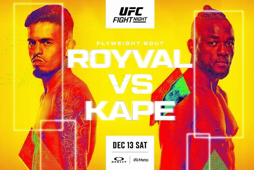 Post oficial para a luta principal do UFC Vegas 112 (Foto: Divulgação/UFC)