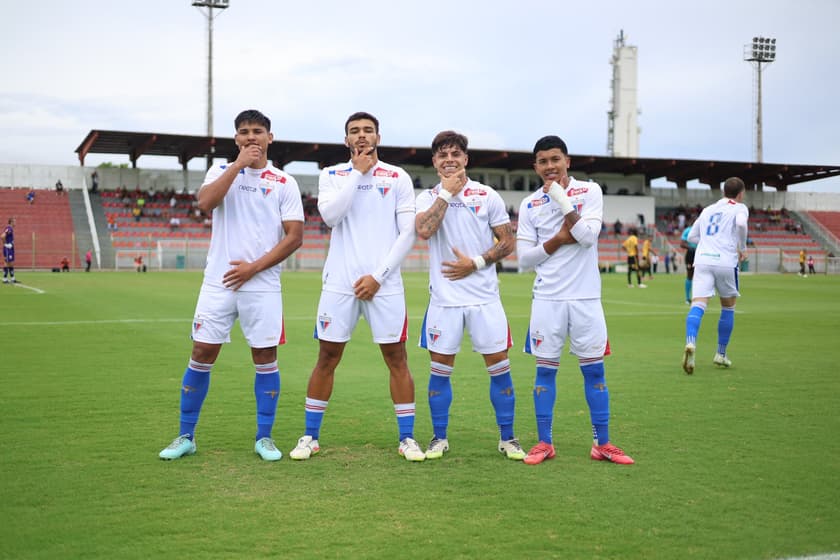 Partida entre Fortaleza e Novorizontino, pela Copinha 2026 (Foto: Agência NaCaraDoGol/Fortaleza EC)