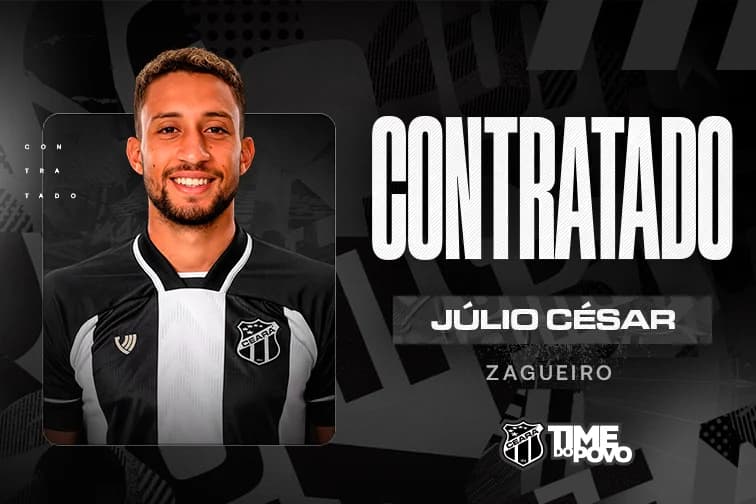 Júlio César é o novo zagueiro do Ceará (Foto: divulgação/Ceará SC)