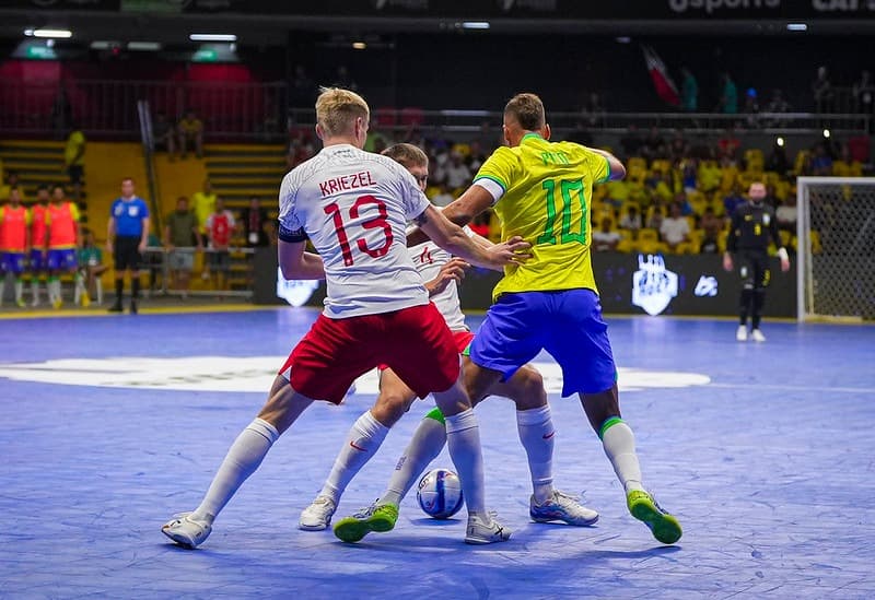 Seleção Brasileira está em busca do décimo segundo título da Copa América de Futsal (Foto: Joilson Marconne / CBF)