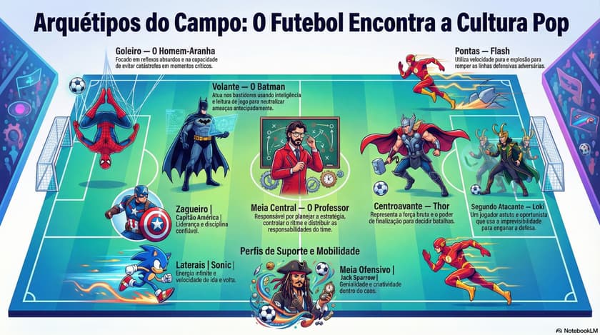 Como seria se cada posição do futebol fosse uma fantasia de carnaval?