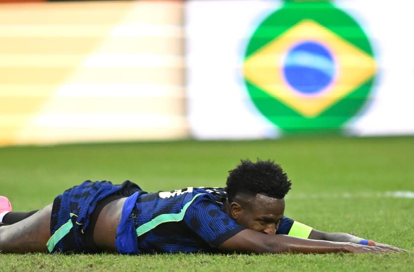 Desempenho ruim de Vini Jr vira foco do pós-jogo (Foto: ANDRE DURAO/Agencia Enquadrar/Gazeta Press)