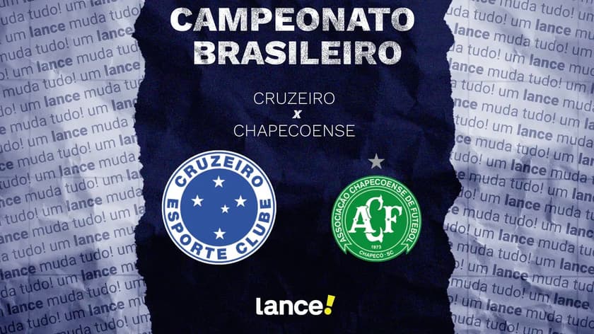 Cruzeiro e Chapecoense se enfrentam pelo Campeonato Brasileiro