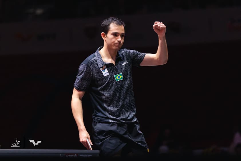 Hugo Calderano é o atleta com melhor ranqueamento fora da Ásia