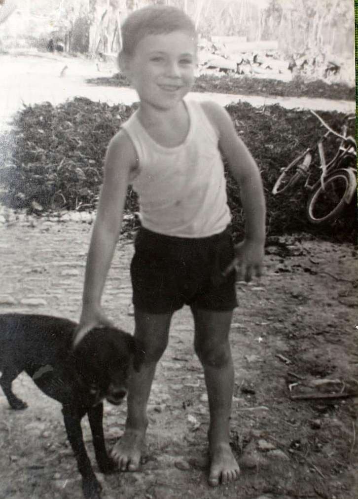 Ancelotti em sua cidade natal na Itália, Regiolo. (Foto reprodução arquivo pessoal)