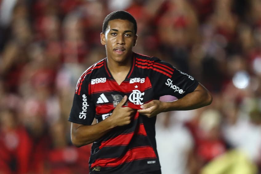 Joshua celebra gol pelo Flamengo contra o Botafogo-PB (Foto: Gilvan de Souza/Flamengo)