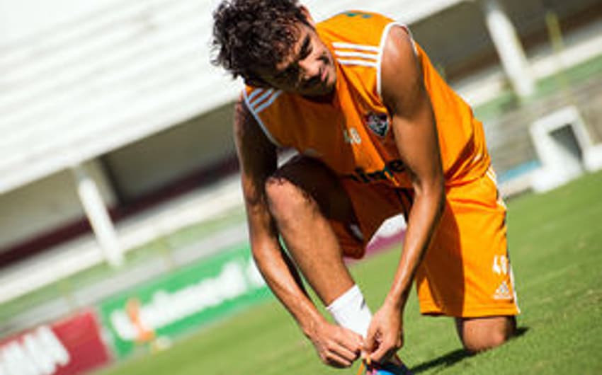 Gustavo Scarpa durante treinamento do Fluminense (Foto: Divulgação)