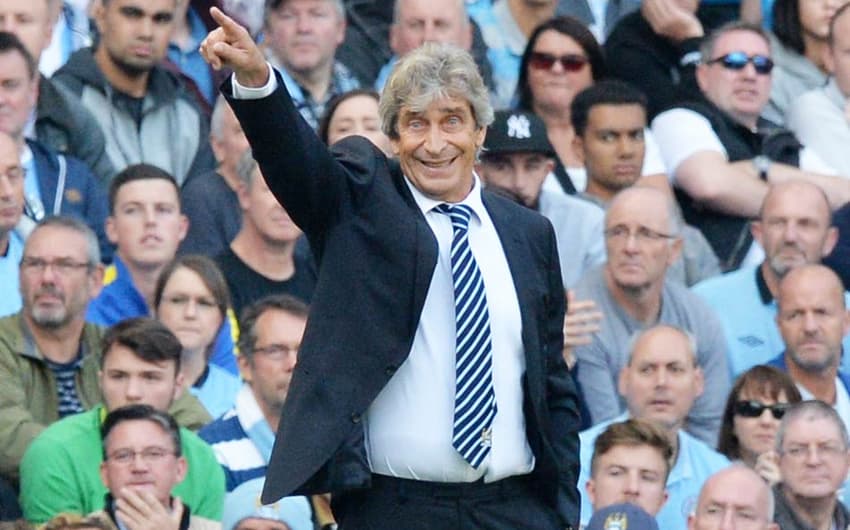 Manuel Pellegrini - Manchester City x Chelsea (Foto: Paul Ellis/ AFP)