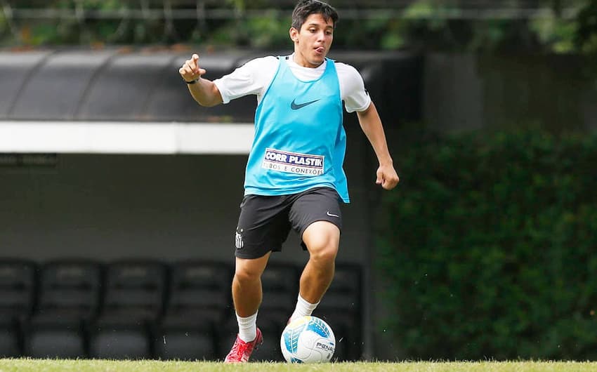 Lucas Otávio, volante do Santos (Foto: Ricardo Saibun/Santos FC)