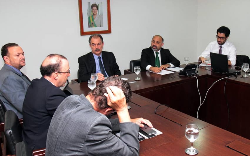 Ministro George Hilton participa de reunião com jornalistas esportivos (Foto: Paulino Menezes/ME)