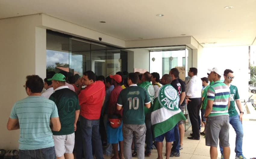 Delegação do Palmeiras em Vilhena (Foto: Fellipe Lucena)