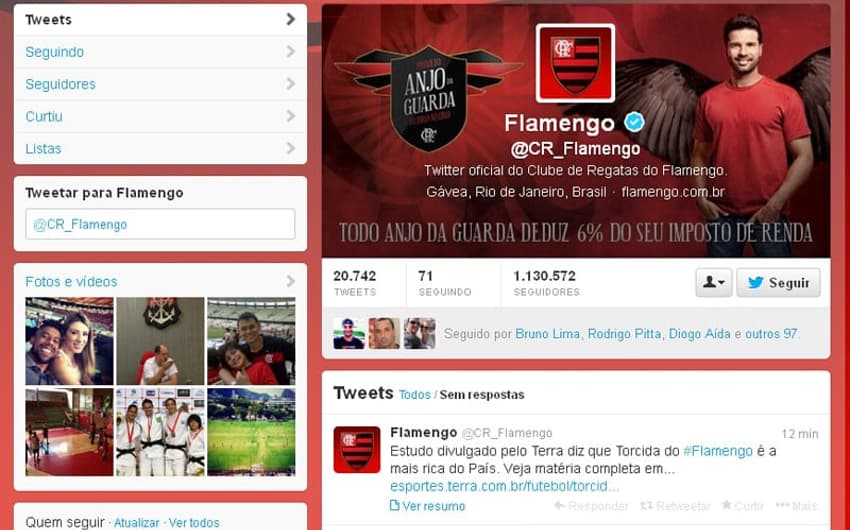 Twitter Flamengo (Foto: Reprodução)