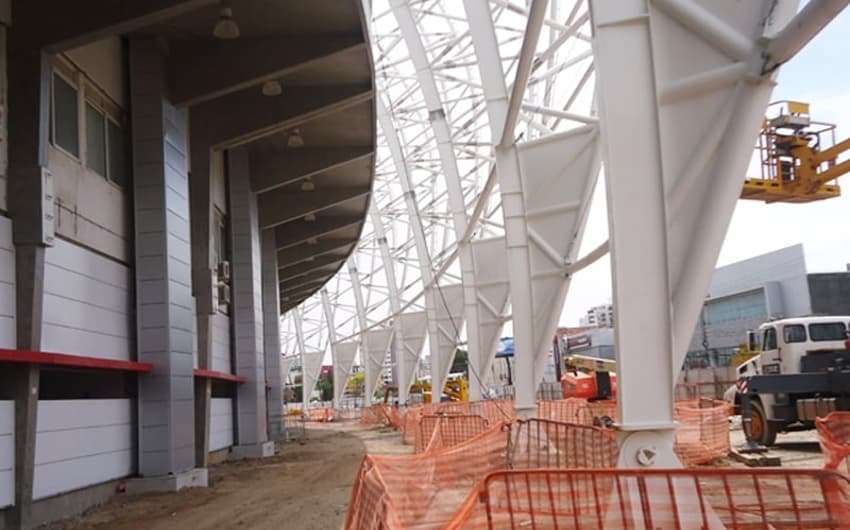 Estádio - Internacional, obras de modernização (Foto: Divulgação Inter/AG )