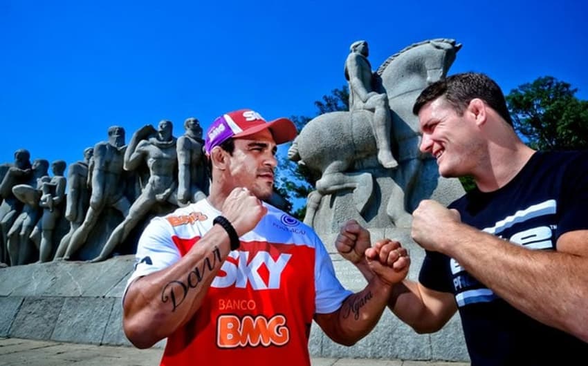 Vitor Belfort e Michael Bisping - (Foto: Wander Roberto/UFC)