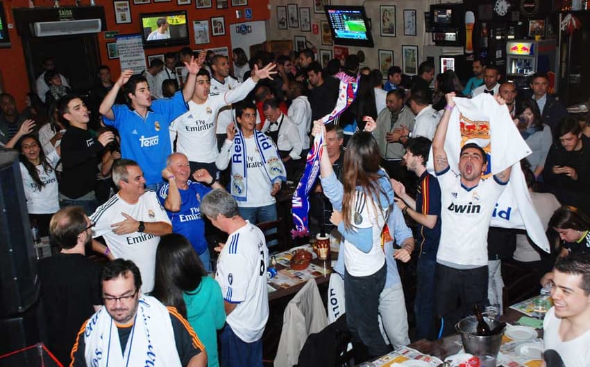 Associados se reúnem para assistir as partidas do Real Madrid (Foto: Divulgação)