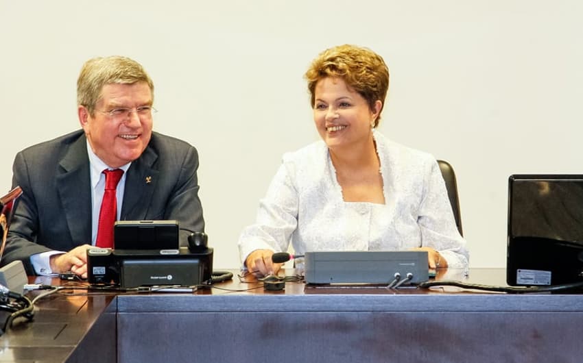 Dilma Rousseff recebe Thomas Bach, Presidente do Comitê Olímpico Internacional (Foto: Roberto Stuckert Filho/PR)