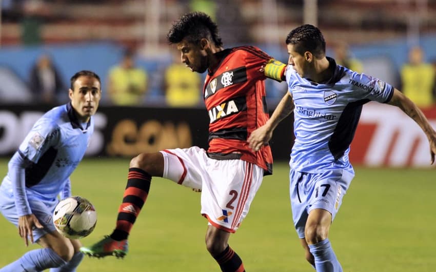 Bolívar x Flamengo (Foto: Aizar Raldes/AFP)
