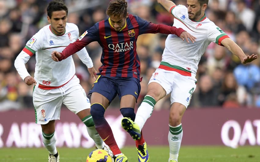 Neymar - Barcelona x Granada (Foto: Lluis Gene/AFP)