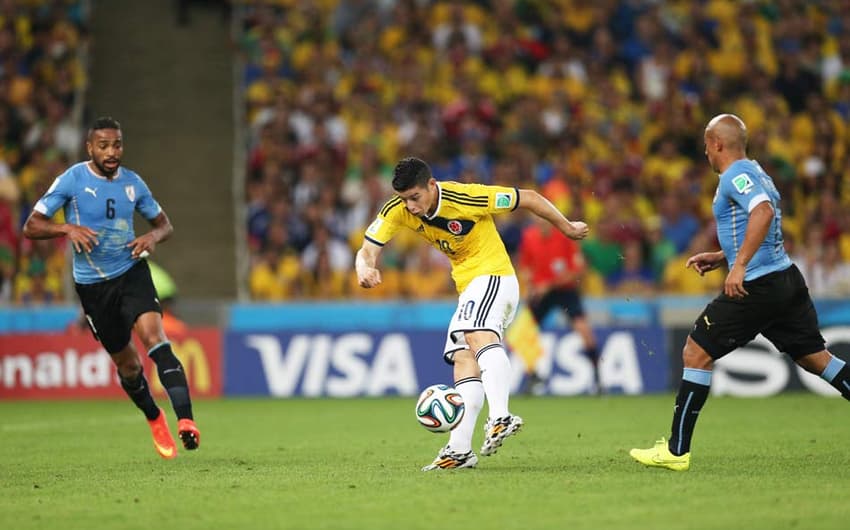 Colômbia x Uruguai - James Rodriguez (Foto: Paulo Sérgio/LANCE!Press)
