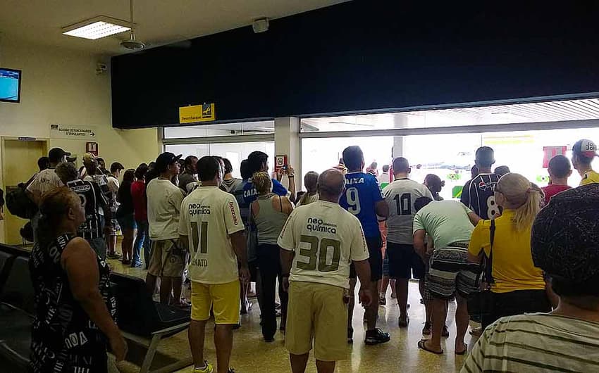 Corinthians em Uberaba (Foto: Gabriel Carneiro)